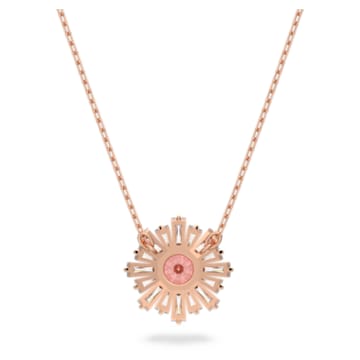 Sunshine pendant, Sun, Pink, Rose gold-tone plated - Swarovski, 5642961