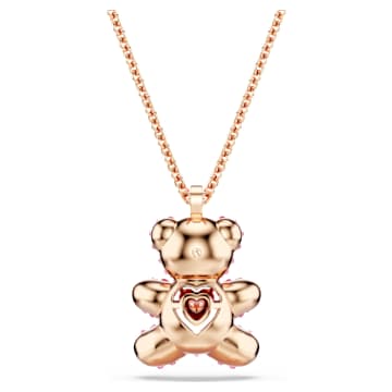 Colgante Teddy, Oso, Rosa, Baño tono oro rosa - Swarovski, 5642976