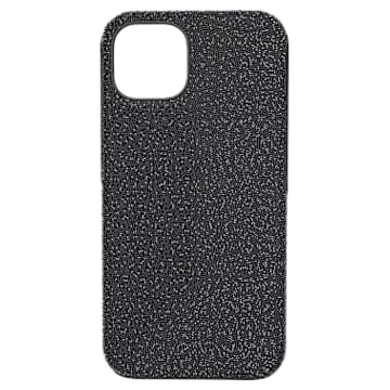High smartphone case, iPhone® 13, Black | Swarovski