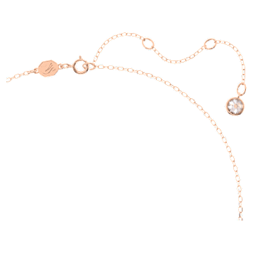 Parure Ortyx, Taille Triangle, Blanc, Placage de ton or rosé - Swarovski, 5643730