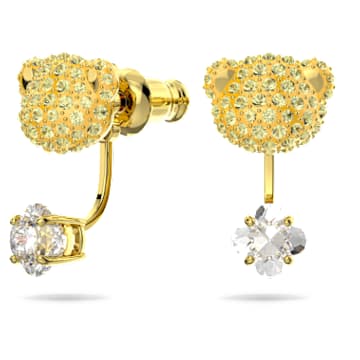 Parure Teddy, Ours, Jaune, Placage de ton or - Swarovski, 5643798