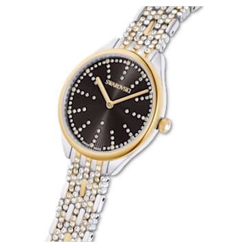 Reloj Attract, Fabricado en Suiza, Pavé, Brazalete de metal, Negro, Combinación de acabados metálicos - Swarovski, 5644056