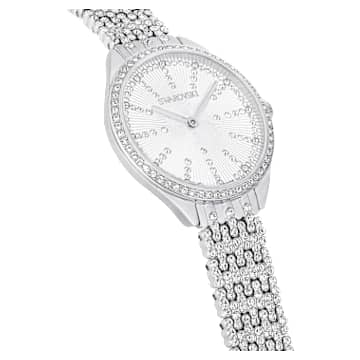Orologio Attract, Fabbricato in Svizzera, Full pavè, Bracciale di metallo, Tono argentato, Acciaio inossidabile - Swarovski, 5644062
