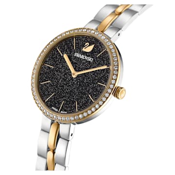 Cosmopolitan Uhr, Schweizer Produktion, Metallarmband, Schwarz, Metallmix - Swarovski, 5644072