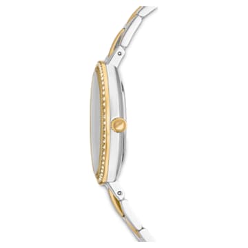 Cosmopolitan watch, Swiss Made, Metal bracelet, Black, Mixed metal finish - Swarovski, 5644072