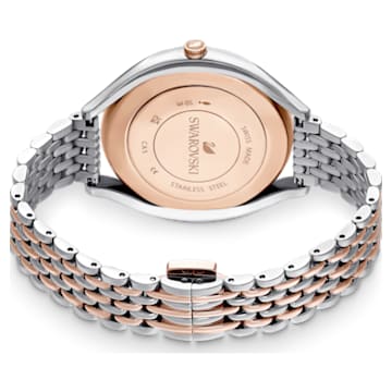 Reloj Crystalline Aura, Fabricado en Suiza, Brazalete de metal, Tono oro rosa, Combinación de acabados metálicos - Swarovski, 5644075