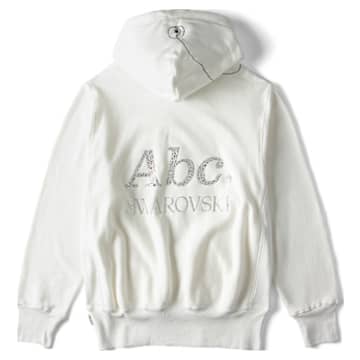 Sweat à capuche ADVISORY BOARD CRYSTALS, Gray Objects Displaced by Refraction, Blanc - Swarovski, 5644722