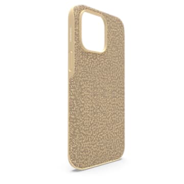 High smartphone case, iPhone® 14 Pro Max, Gold tone - Swarovski, 5644914