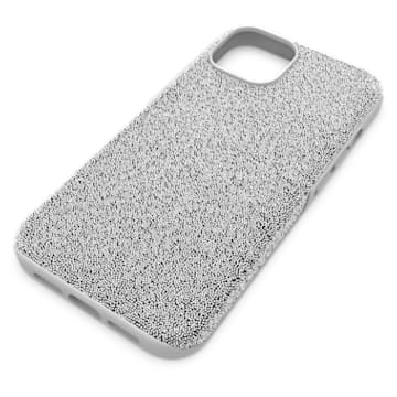 High smartphone case, iPhone® 14, Silver Tone - Swarovski, 5644926