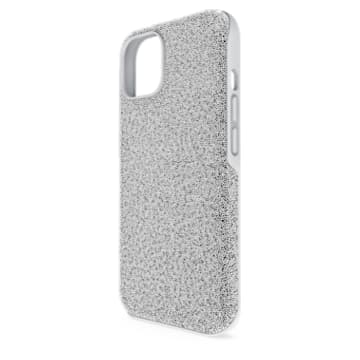 High smartphone case, iPhone® 14, Silver Tone - Swarovski, 5644926