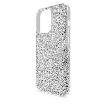 Etui na smartfona High, iPhone® 14 Pro Max, W odcieniu srebra - Swarovski, 5644927