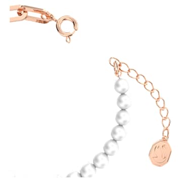 Bracelet Stella, Pavé, Étoile, Blanc, Placage de ton or rosé - Swarovski, 5645461