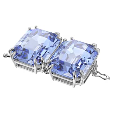 Millenia extender, Octagon cut, Blue, Rhodium plated - Swarovski, 5645620