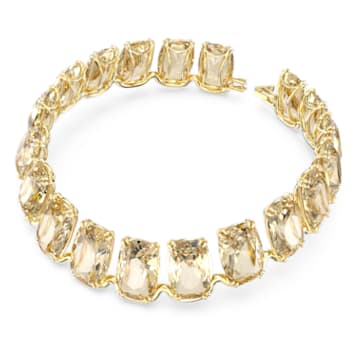 Harmonia 束颈项链, 超大懸浮Swarovski 水晶, 金色, 鍍金色色調 - Swarovski, 5646683