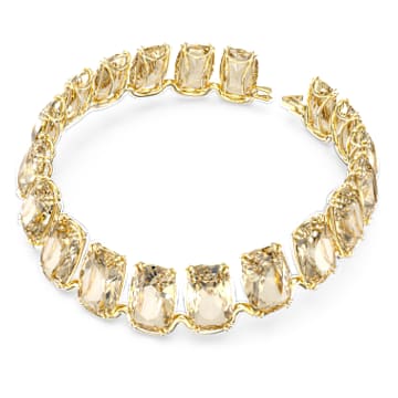 Harmonia choker, Oversized floating crystals, Gold tone, Gold-tone plated - Swarovski, 5646683