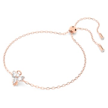 Magic bracelet, Angel, White, Rose gold-tone plated - Swarovski, 5646740