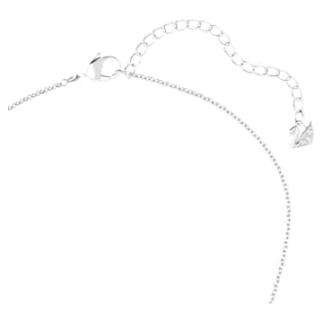 Komplet Angelic Square, Bela, Prevleka iz rodija - Swarovski, 5646907