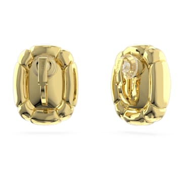 Dulcis 夹式耳环, 枕形切割, 金色, 镀金色调 - Swarovski, 5647228