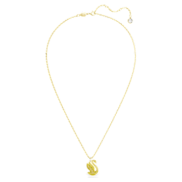 Pendente Swarovski Iconic Swan, Cigno, Medio, Giallo, Placcato color oro - Swarovski, 5647553