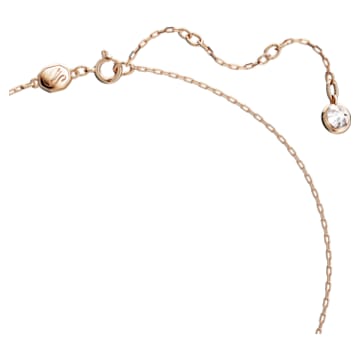 Swarovski Iconic Swan pendant, Swan, Small, White, Rose gold-tone plated - Swarovski, 5647555