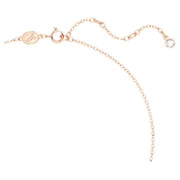 Pendentif en Y Volta, Nœud, Rose, Placage de ton or rosé - Swarovski, 5647569