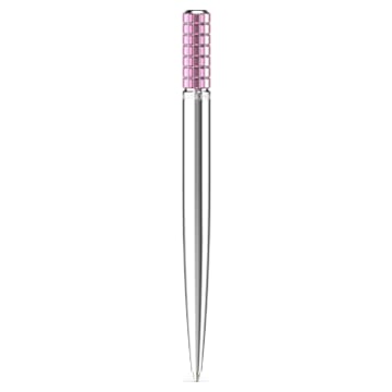 Kuličkové pero, Růžová, Pochromováno - Swarovski, 5647830