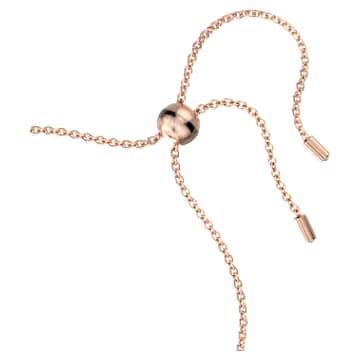 Alea bracelet, Red, Rose gold-tone plated - Swarovski, 5647992