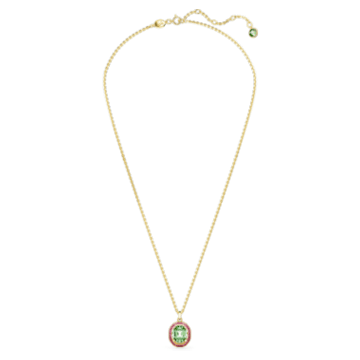 Chroma pendant, Octagon cut, Multicolored, Gold-tone plated - Swarovski, 5648446