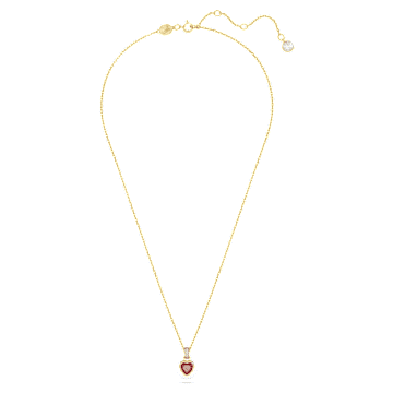Stilla hanger, Hart, Rood, Goudkleurige toplaag - Swarovski, 5648750