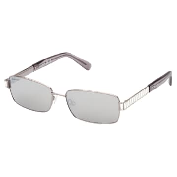 Occhiali da sole, Specchietto, SK0389 14C, Tono argentato - Swarovski, 5649036