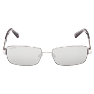 Sonnenbrille, Spiegel, SK0389 14C, Silberfarben - Swarovski, 5649036