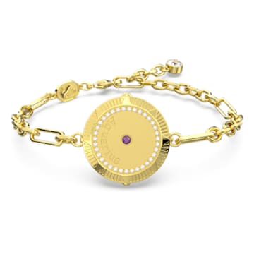 Zodiac Armband, Wassermann, Goldfarben, Goldlegierungsschicht - Swarovski, 5649063