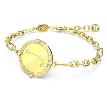 Bracelet Zodiac, Bélier, Ton doré, Placage de ton or - Swarovski, 5649064