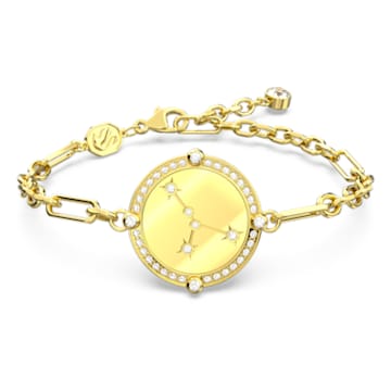 Zodiac bracelet, Cancer, Gold tone, Gold-tone plated - Swarovski, 5649065