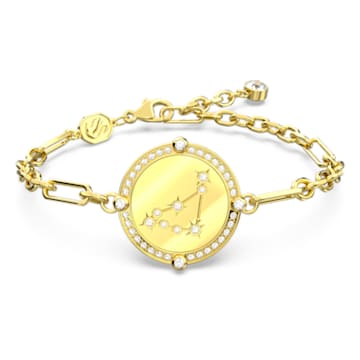 Zodiac bracelet, Capricorn, Gold tone, Gold-tone plated - Swarovski, 5649066