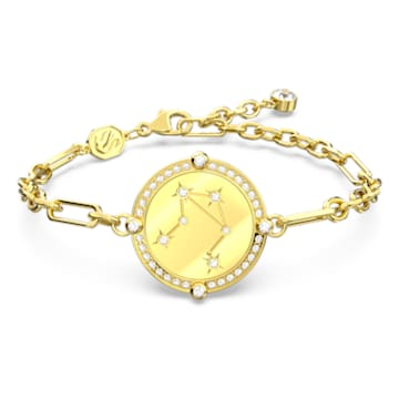 Zodiac Armband, Waage, Goldfarben, Goldlegierungsschicht - Swarovski, 5649069