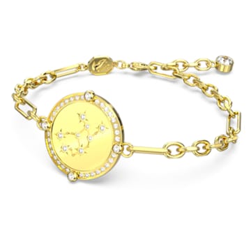 Zodiac armband, Maagd, Goudkleurig, Goudkleurige toplaag - Swarovski, 5649075