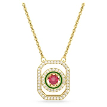 Alea necklace, Multicoloured, Gold-tone plated - Swarovski, 5649785