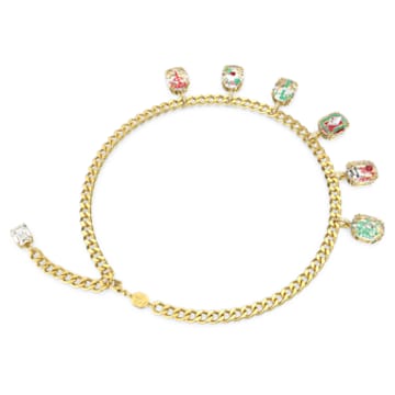 Alea necklace, Multicolored, Gold-tone plated - Swarovski, 5649786