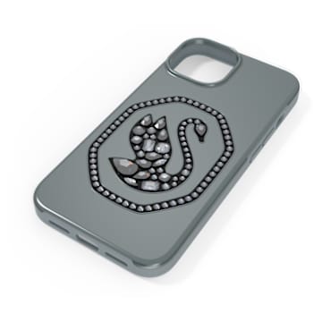 Smartphone case, Swan, iPhone® 14, Black - Swarovski, 5649840