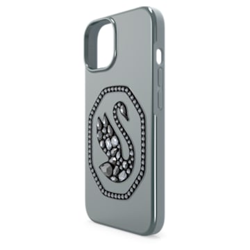 Smartphone case, Swan, iPhone® 14, Black - Swarovski, 5649840
