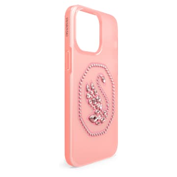 Smartphone Schutzhülle, Schwan, iPhone® 14 Pro Max, Hellrosa - Swarovski, 5649848