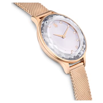 Zegarek Octea Nova, Swiss Made, Metalowa bransoleta, W odcieniu różowego złota, Powłoka w odcieniu różowego złota - Swarovski, 5650011