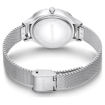 Zegarek Octea Nova, Swiss Made, Metalowa bransoleta, W odcieniu srebra, Stal szlachetna - Swarovski, 5650039