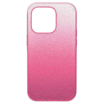 Swarovski High smartphone case, Color gradient, iPhone 14 Pro, Pink