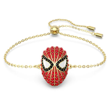 Pulseira Marvel Spider-Man, Vermelha, Lacado a dourado - Swarovski, 5650873