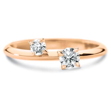 Intimate ring, Diamond TCW 0.27 carat, 18K rose gold - Swarovski, 5651227