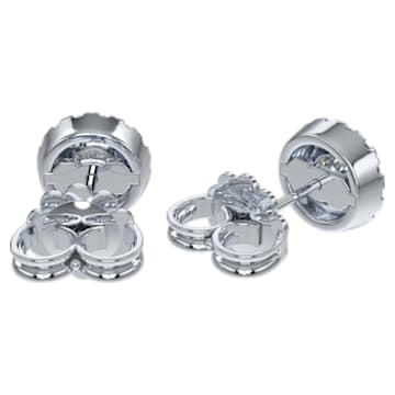 Signature stud earrings, Diamond TCW 0.75 carat, Center Stone 0.30 carat each, 14K white gold - Swarovski, 5651284