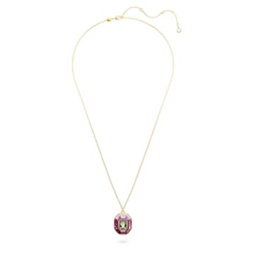Chroma pendant, Mixed cuts, Medium, Multicoloured, Gold-tone plated - Swarovski, 5651291
