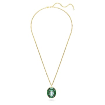 Chroma pendant, Mixed cuts, Large, Multicoloured, Gold-tone plated - Swarovski, 5651293